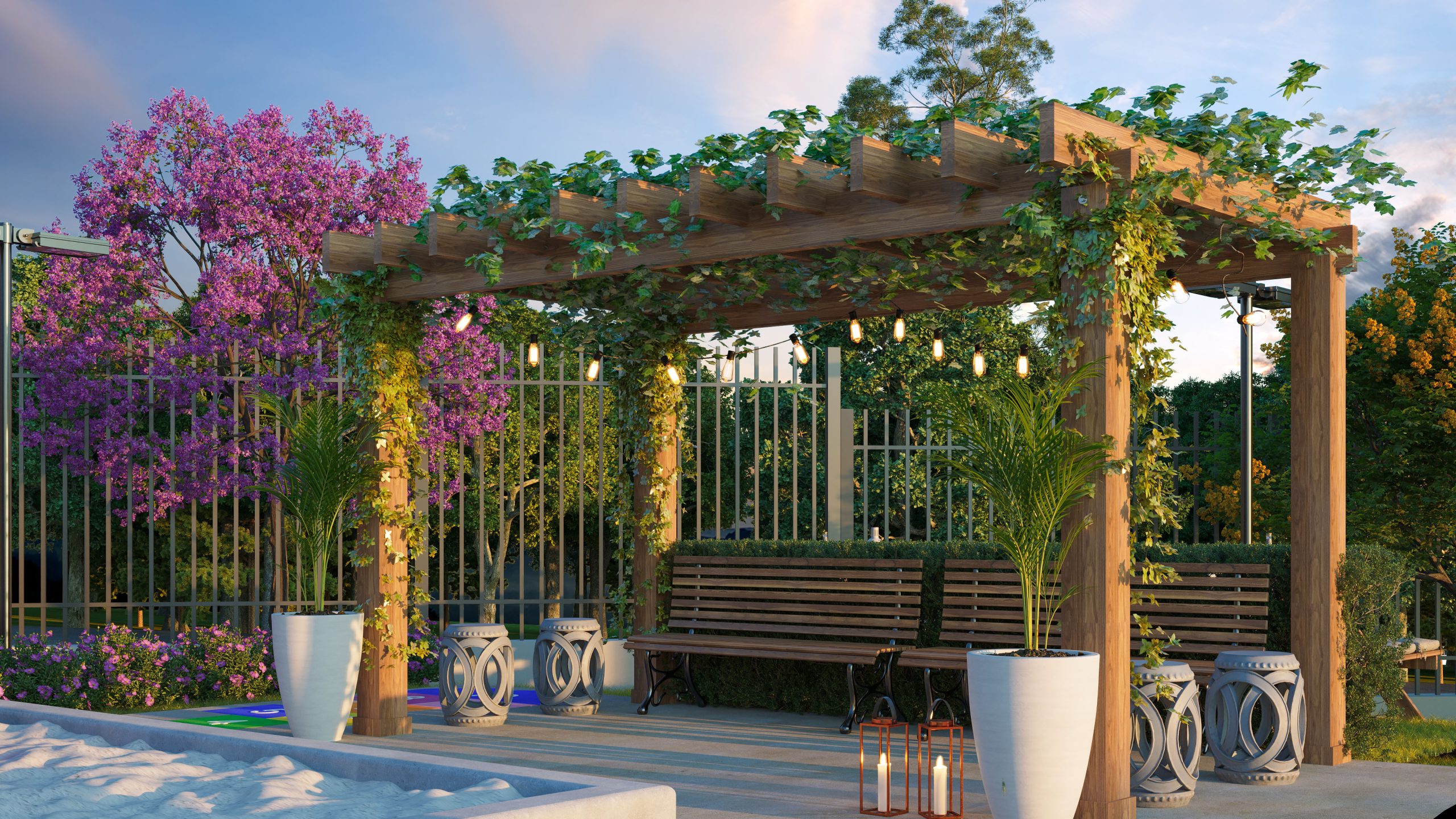 Perspectiva_Espaço_Convívio_Santorini_Residence_HD