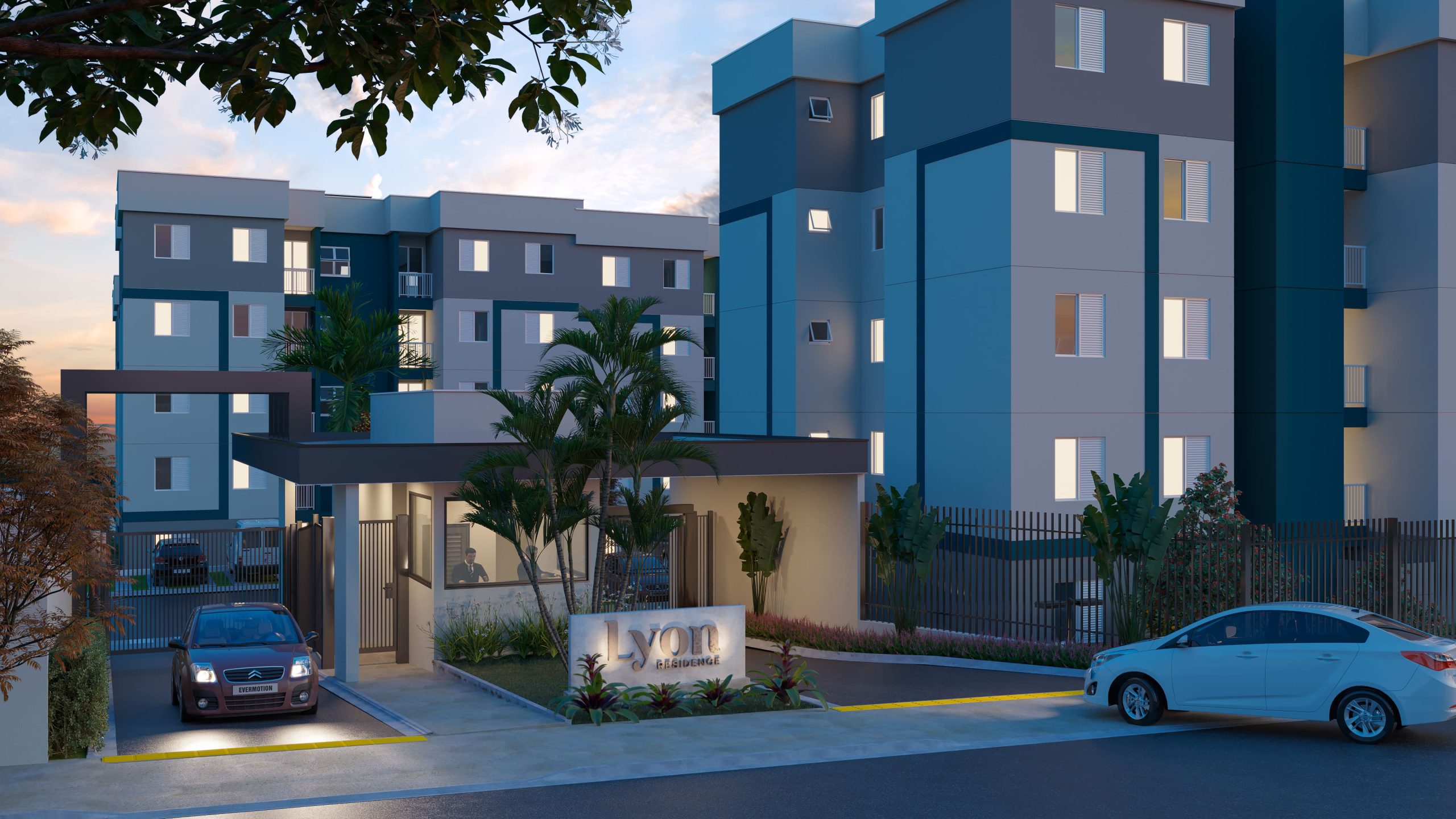Perspectiva_Portaria_Noturna_Lyon_Residence_HD