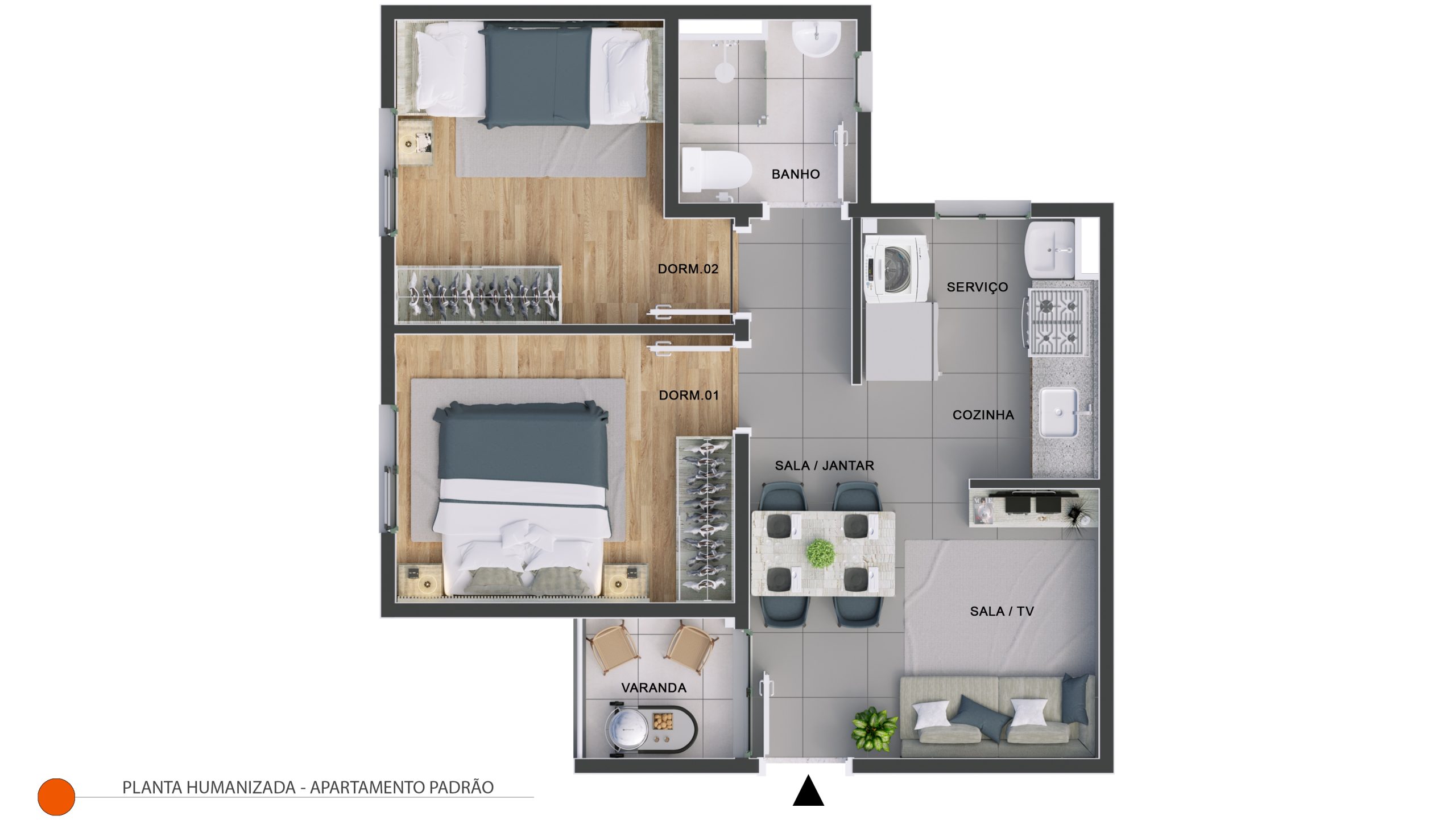 Planta Humanizada Tipo Padrão_Vancouver