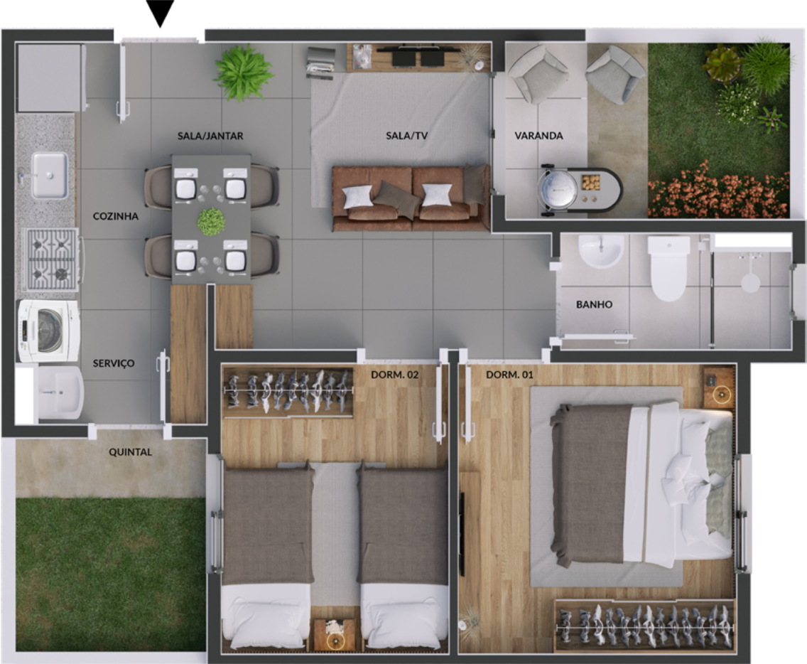 Planta Tipo A - Garden